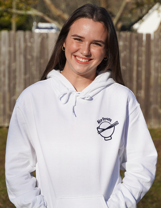 Original Rice Dynasty White Hoodie